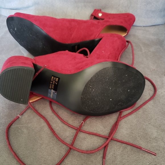 Lace up open toe heels - Picture 5 of 5